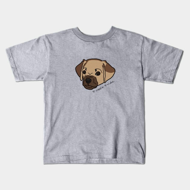 Puggle Pride Kids T-Shirt by horizonfall